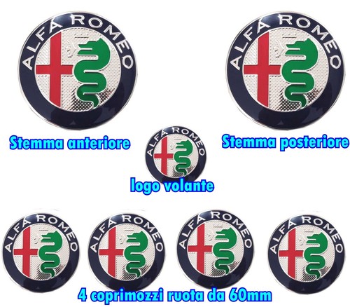 Kit fregio stemma alfa - stemma, romeo